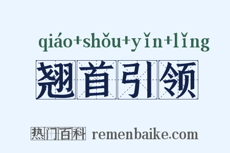 翘首引领是什么意思的图片